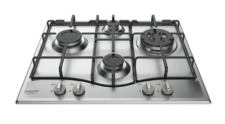 Hotpoint PCN 642 T/IX/HAR piano cottura Acciaio inossidabile Da incasso 60 cm Gas 4 Fornello(i)