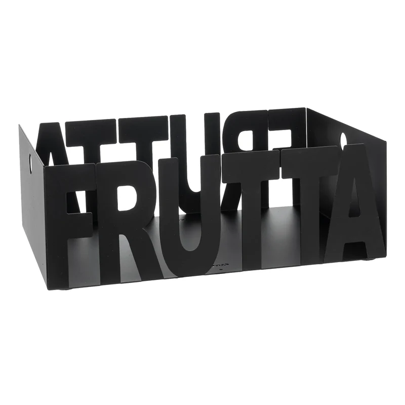 Fruttiera Letter Nero - Arti & Mestieri