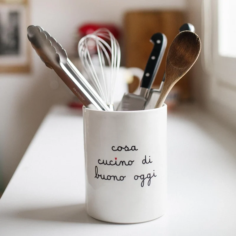 Portautensili 'Cosa Cucino Di Buono Oggi?' - SIMPLE DAY