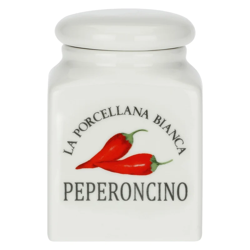 Barattolo 'Peperoncino' - La Porcellana Bianca