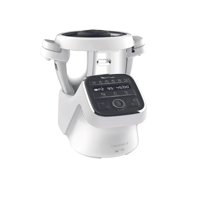 Moulinex HF80CBK Companion Robot da Cucina Multifunzione, 1500 W, 3L, 12 Programmi Automatici, 6 Accessori, App