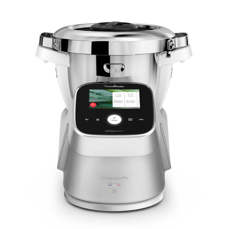 Moulinex i-Companion Touch Pro, Robot da Cucina con Bilancia, 19 Modalità, 3L, WiFi/Bluetooth, Schermo Touch, HF93CC