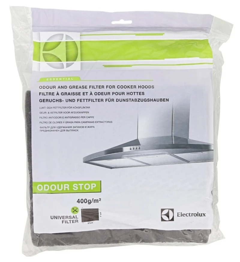 Electrolux filtro cappa carbone universale ritagliabile 400g/m2 570x470 grassi