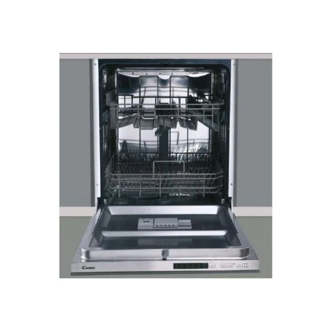 Candy CFS 2D272X-E Lavastoviglie da Incasso Scomparsa Totale 12 coperti Classe E 47 dB 5 Programmi Cerniere Sliding (82x60x55 cm) colore Inox