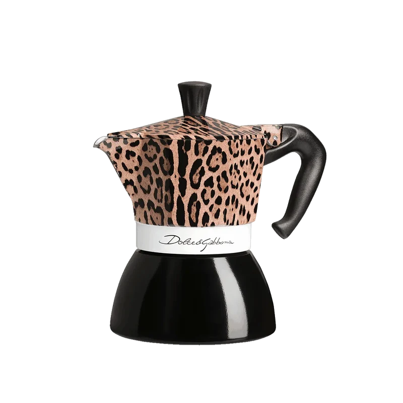 Bialetti Moka Induction Leopardo 4 Tazze Dolce&Gabbana