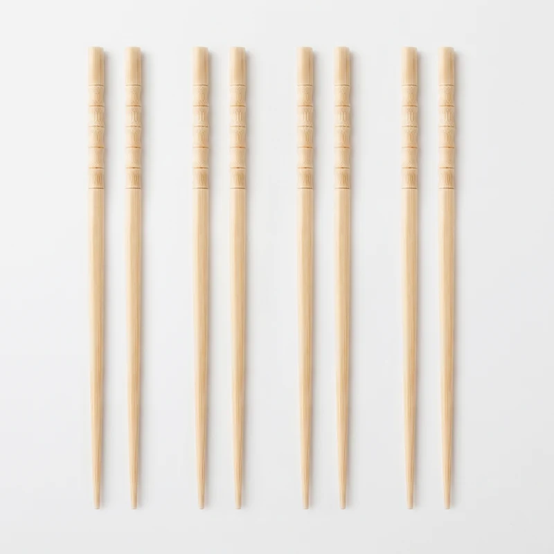 Le Gioie Set 8 Bacchette Sushi Riutilizzabili in Legno di Bamboo