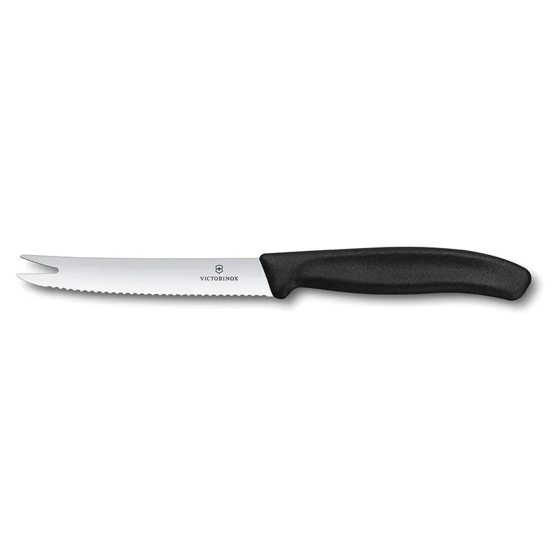 Coltello per formaggio manico nero - Swiss Classic