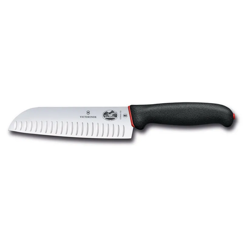 Coltello Santoku alveolato Dual Grip 17 cm