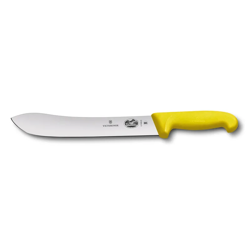 Coltello macello scimitarra giallo- Fibrox 25 cm