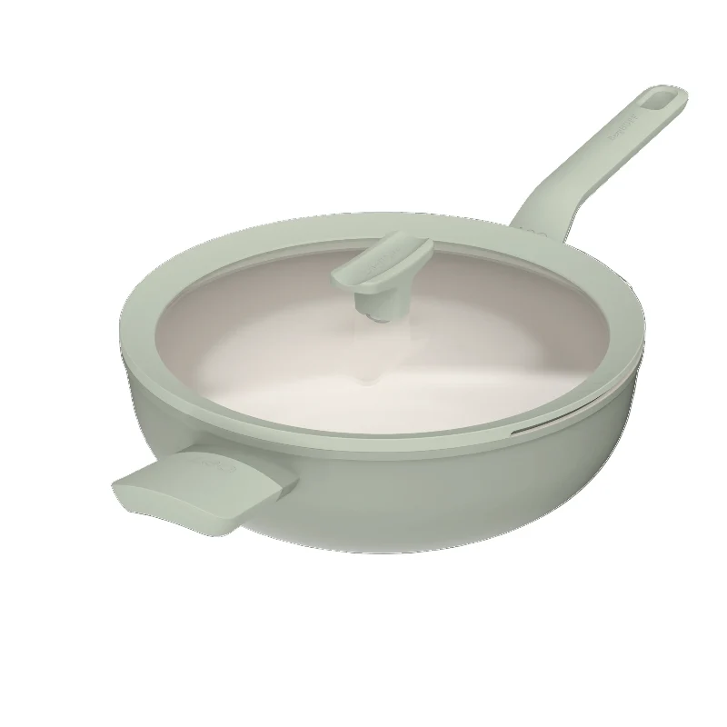 BergHOFF Padella Wok Antiaderente con Coperchio Leo Balance 32 cm Sage