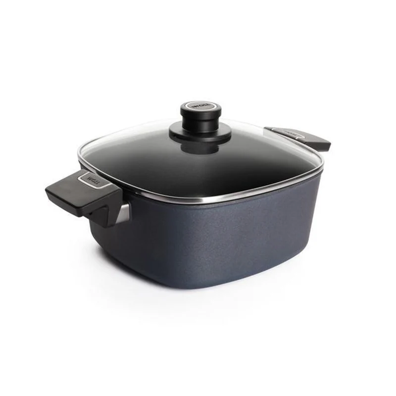 Diamond Lite - Casseruola quadrata 24 x 24, con coperchio
