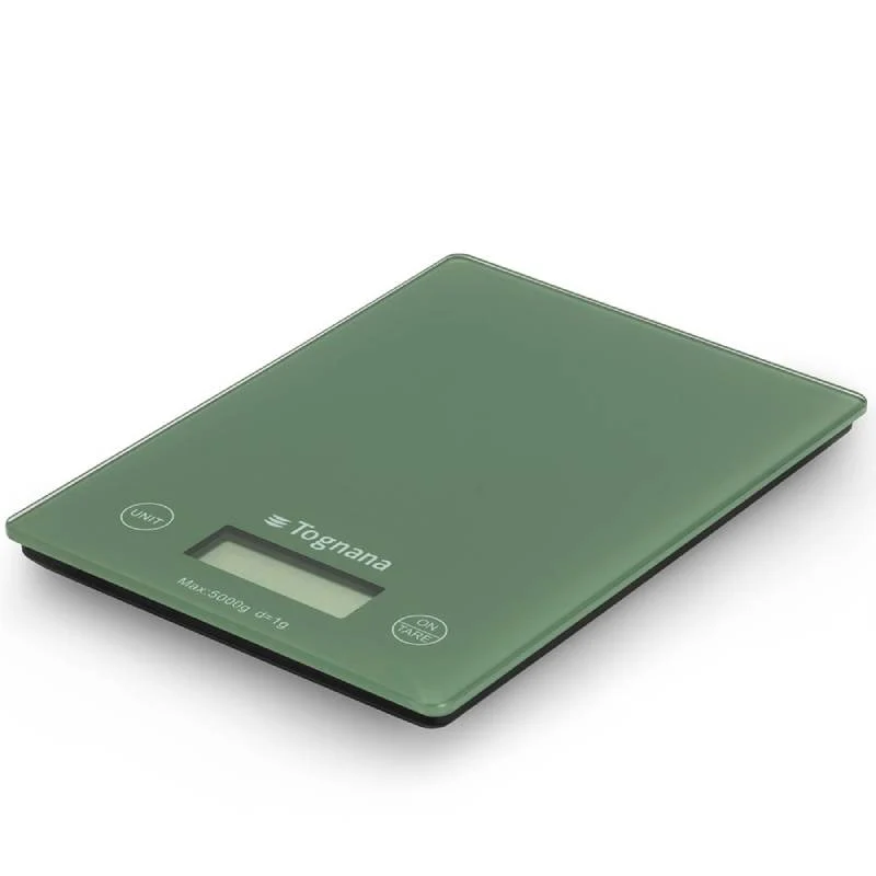 Tognana Iridea Bilancia da Cucina Digitale 5Kg Verde Salvia