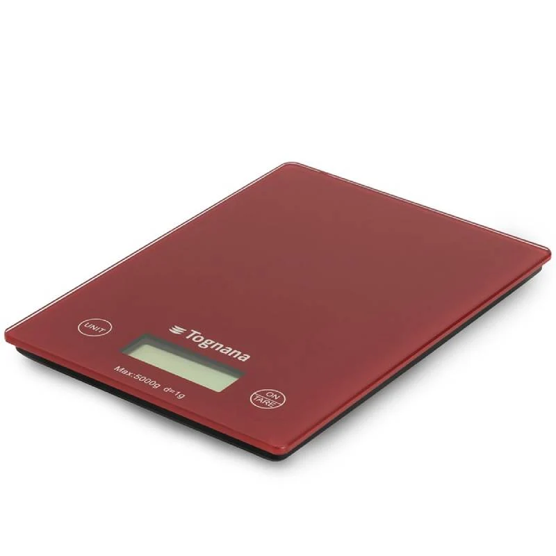 Tognana Iridea Bilancia da Cucina Digitale 5Kg Rosso Mela