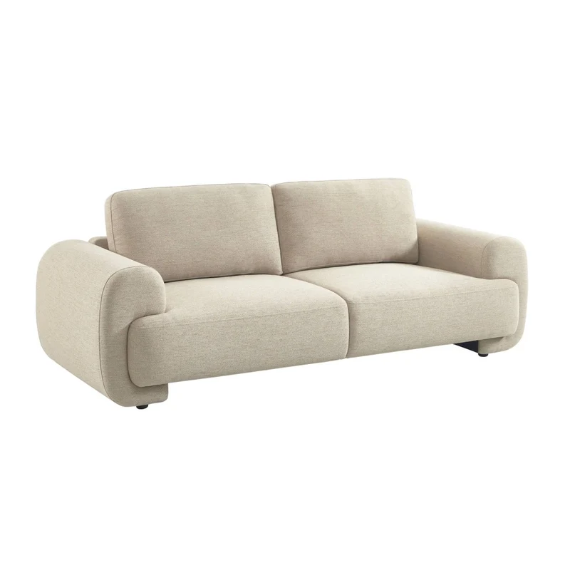 Divano in tessuto, 3 posti, beige