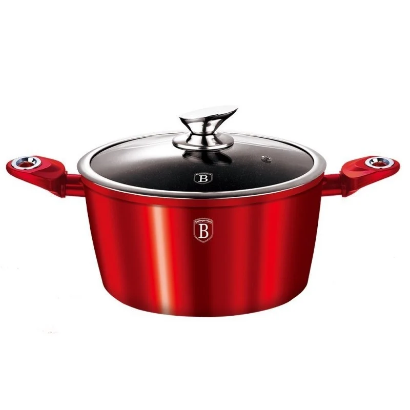 Berlinger Haus BH-6192 Pentola rivestita in granito bordeaux da 30 cm