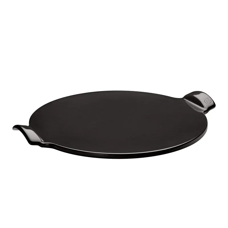 Pizzastein mit glattem Boden Kohle