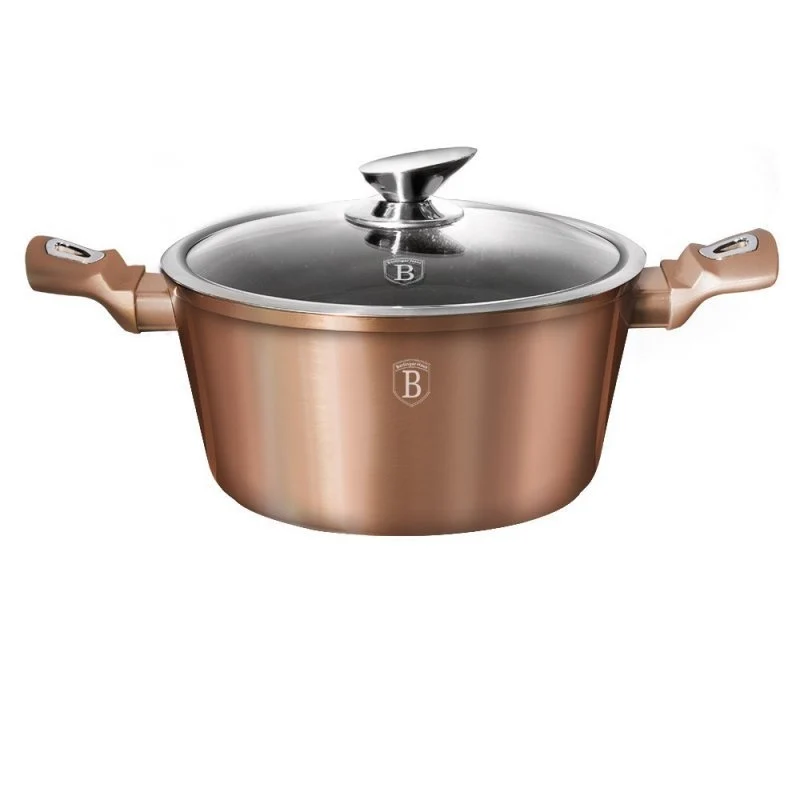 Berlinger Haus BH-1515 Pentola rivestita in granito oro rosa da 24 cm