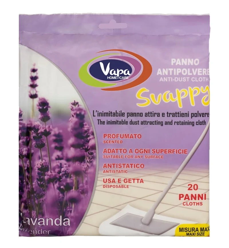 SVAPPY PANNI CATTURA POLVERE LAVANDA 20 PZ