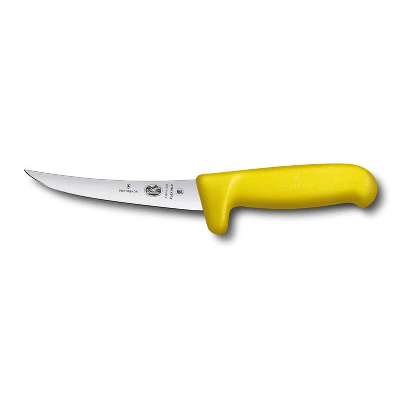 Coltello disosso curvo flessibile giallo senza busta - Fibrox