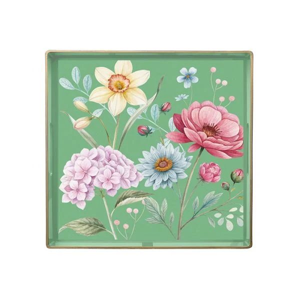 Andrea Fontebasso Vassoio Summer Time 35x35 cm in Polipropilene Narciso