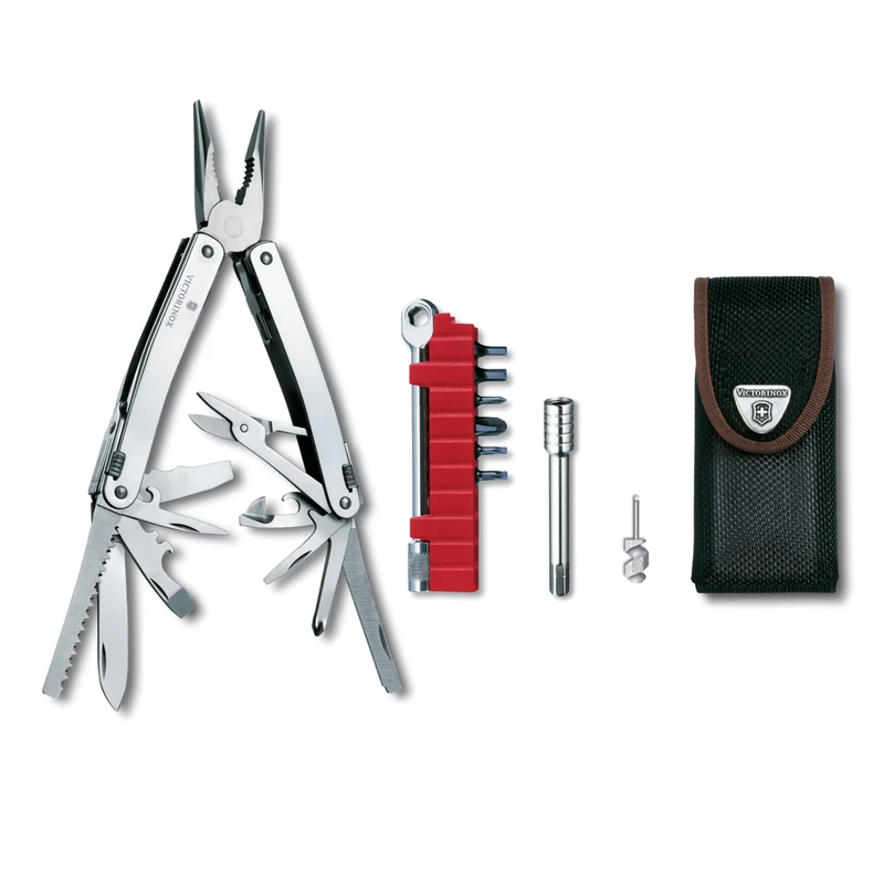 Swiss Tool Spirit X Plus Ratchet con fodero in nylon