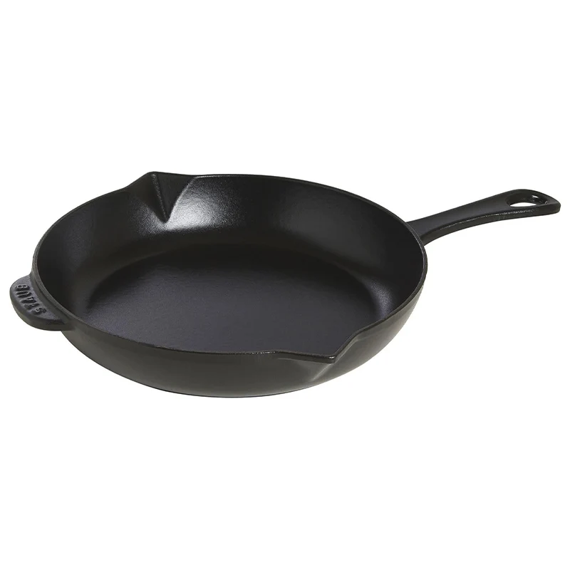 Staub Padella con Becchi in ghisa con Manico D 26 cm Black