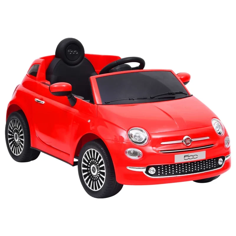 Fiat 500 rossa auto elettrica per bambini 02_0005272