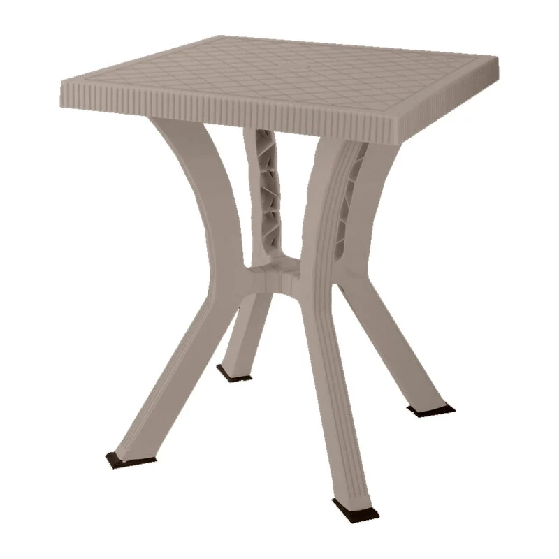 Tavolo Rigoletto Elite da Giardino in Resina Cm 60 x 60 Tortora