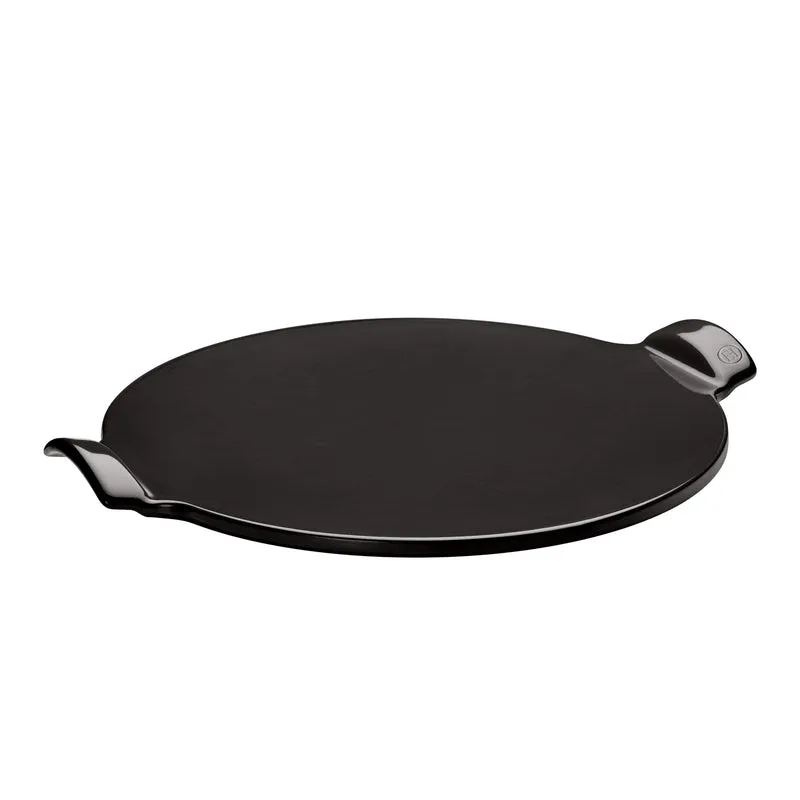 Pizzastein mit glattem Boden Ø40cm Fusain