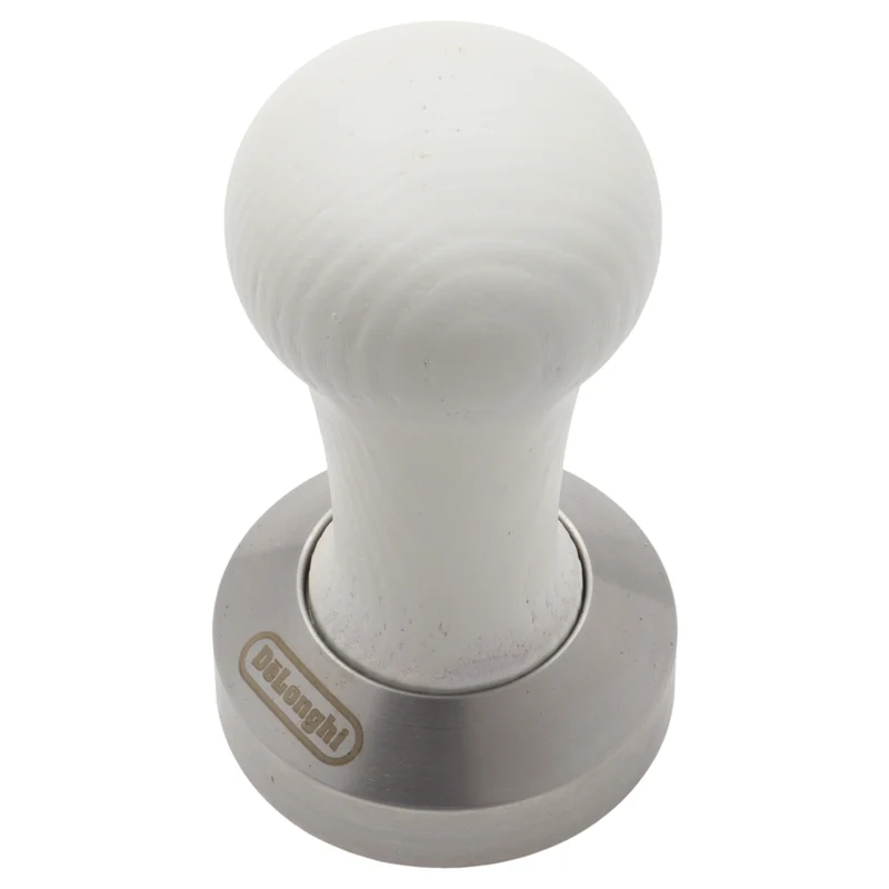Delonghi pressino pressacaffè 51mm acciaio inox e legno bianco macchina caffè