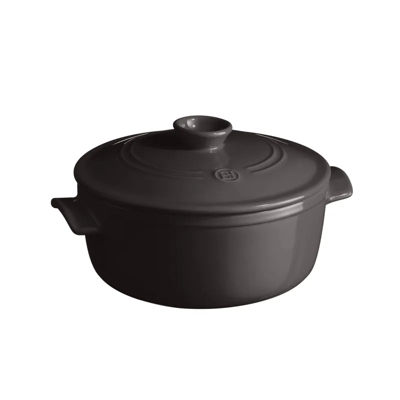 Runder Schmortopf Ø 28 cm, 5,3 l Fusain
