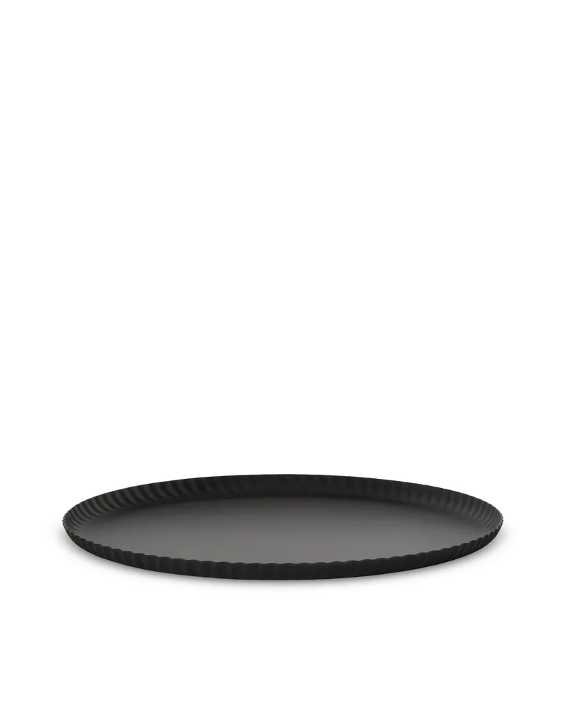 Alessi Vassoio Pleats in Acciaio Inossidabile D31 cm Nero