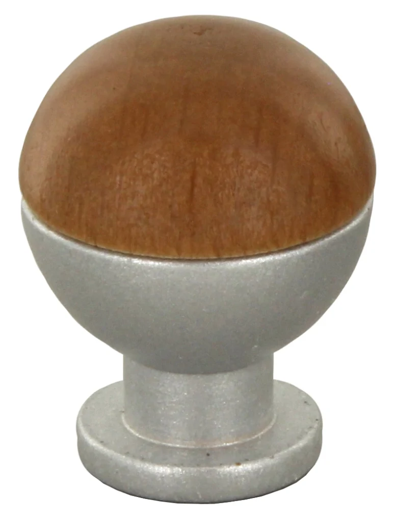 Pomolo Sferico Legno Ott 735B Ø 18 mm Noce Ch Botter Luigi 25 Pezzi