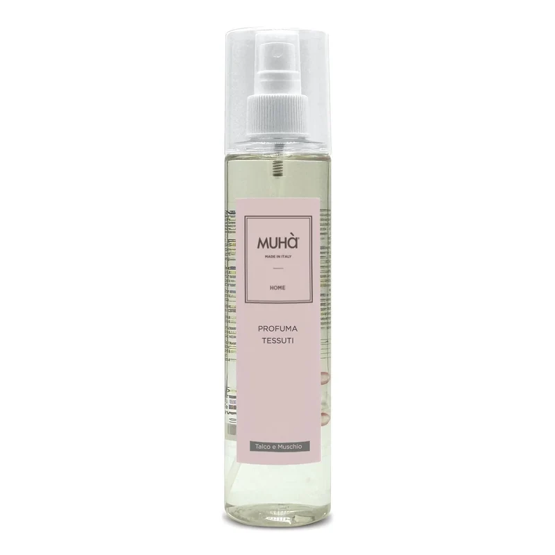Muhà Spray per Tessuti 250 ml Talco e Muschio Bianco