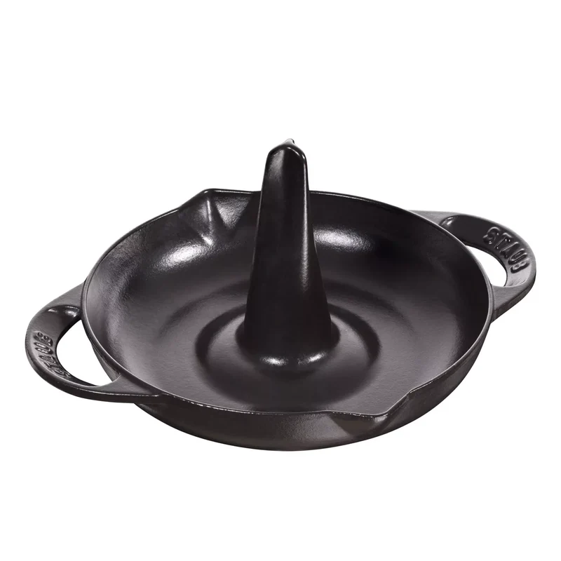 Staub Cuocipollo in ghisa 24 cm con manici Nero
