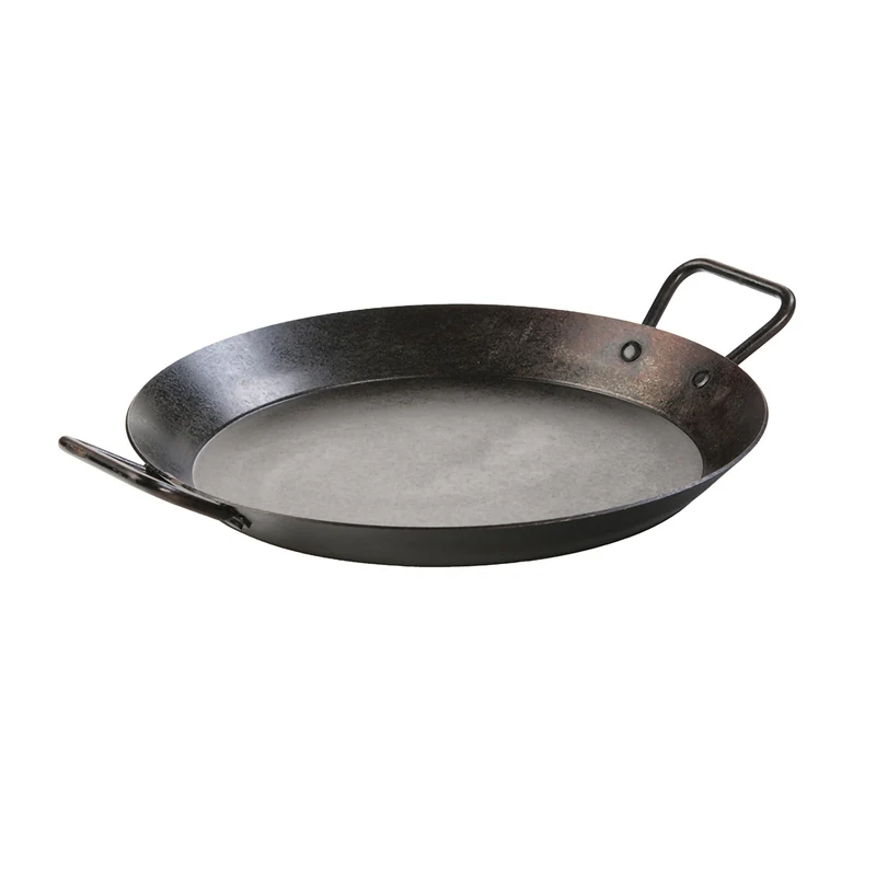 Padella Doppio Manico Acciaio 38,1 cm