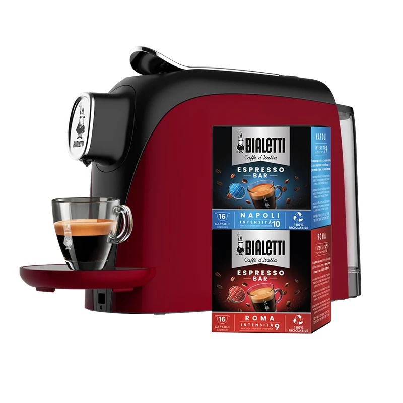 Bialetti Offerta Macchina Caffè Mignon Rossa con 32 Capsule in regalo