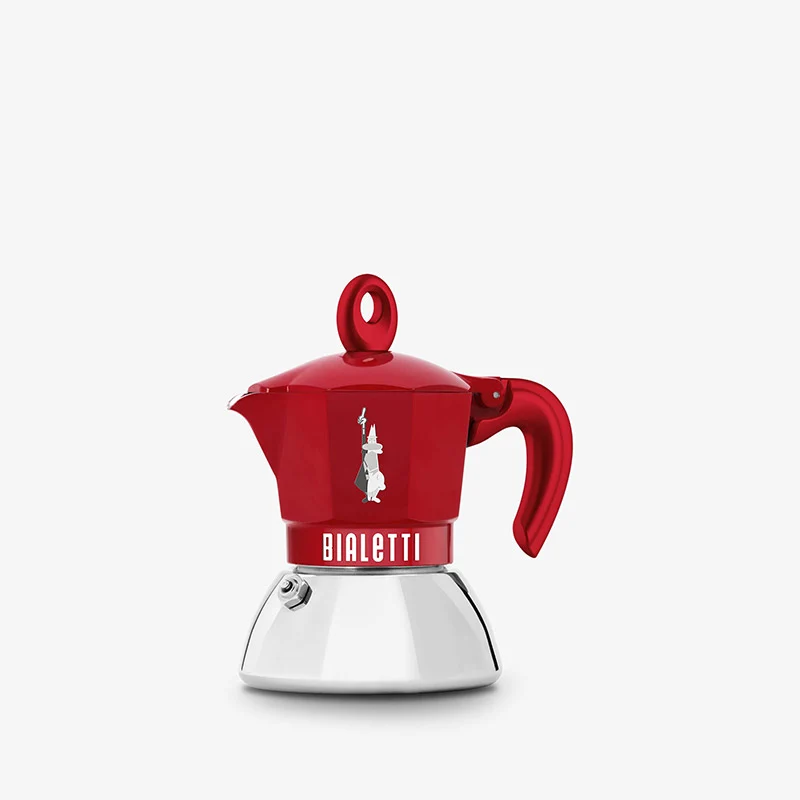 Bialetti Moka Exclusive 2 Tazze Induzione Rosso