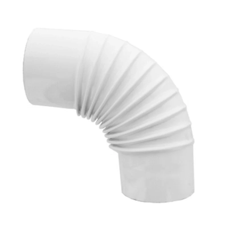 Stufa 90 Ø 13 cm Bianco Gomito per 12 Pezzi