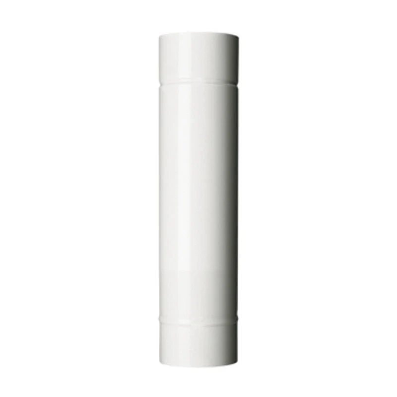 Tubo per Stufa H 50 cm Ø 15 cm Bianco 6 Pezzi