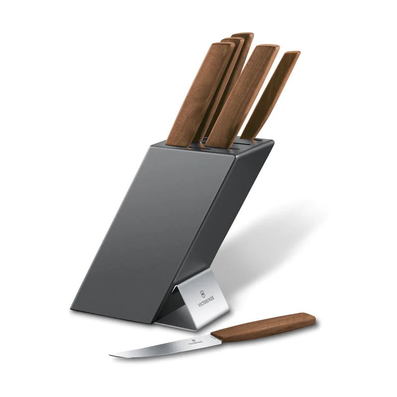 Ceppo 6 pezzi noce - Swiss Modern