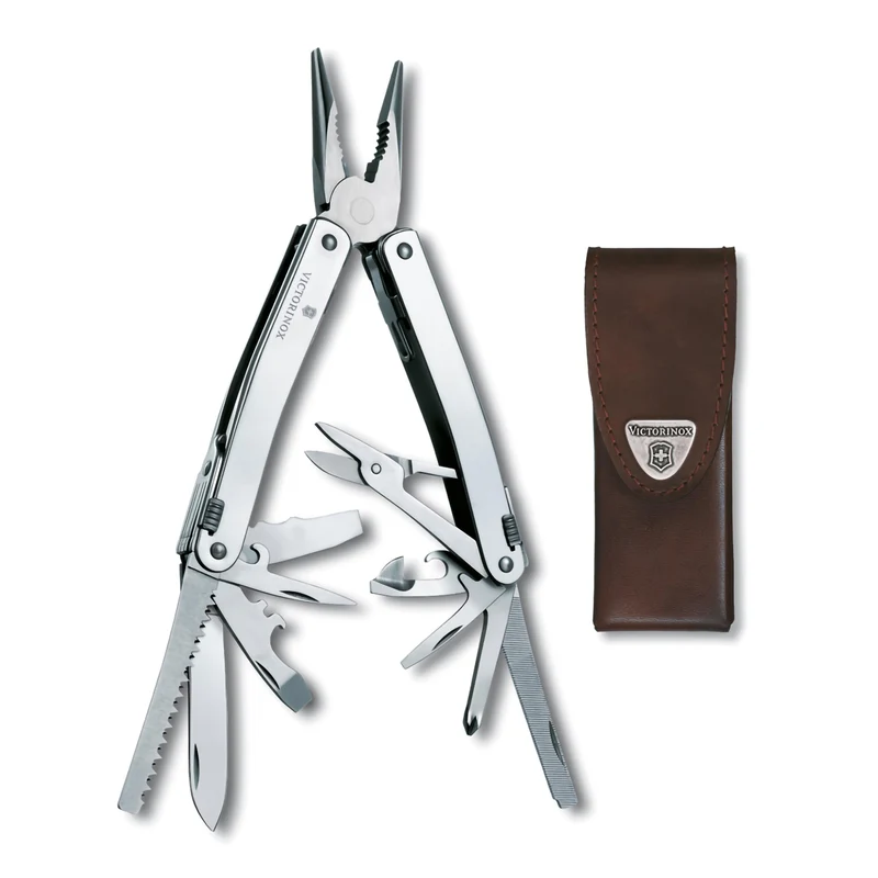 Swiss Tool Spirit X fodero in pelle