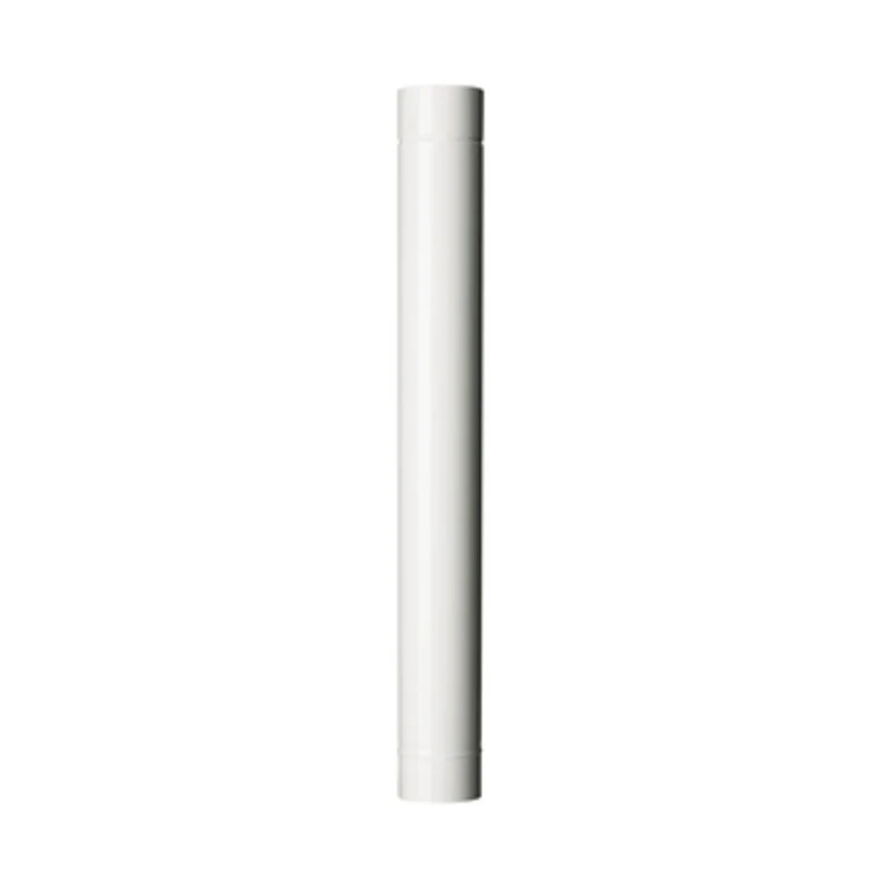 Tubo per Stufa H 100 cm Ø 12 cm Bianco 12 Pezzi