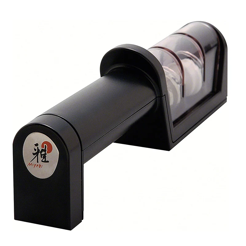 Miyabi Affilacoltelli Rullo Doppio Nero 21 cm