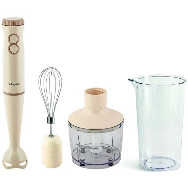 Tognana Frullatore a Immersione 3 in 1 Iridea 400W Champagne