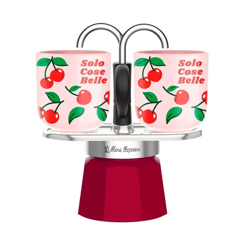 Bialetti Moka Mini Express Ciliegie 2 Tazze