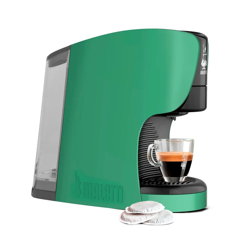 Bialetti Bundle Macchina Caffè Espresso Dama con 30 Cialde Omaggio Verde