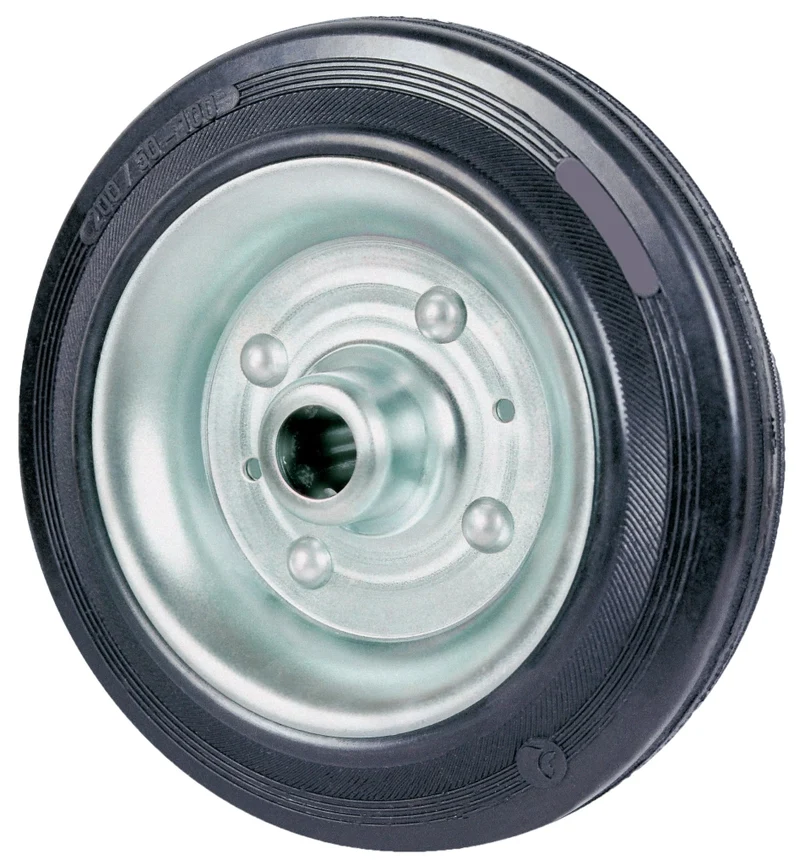 Ruota Industriale Ø 200 mm Gomma con Cuscin Exp China Qingdao
