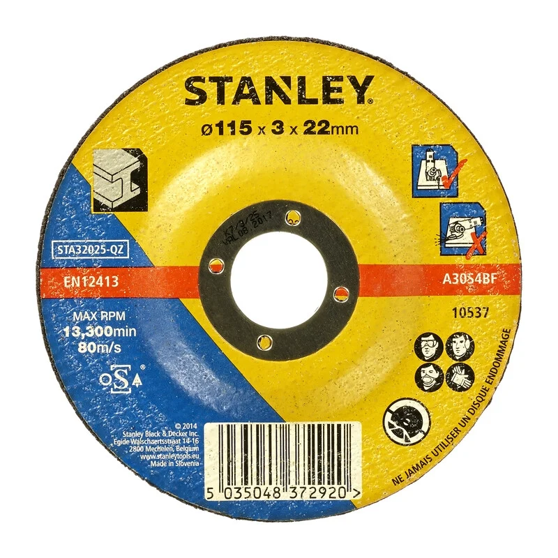 Piranha Stanley STA32025 X32025 Disco D 115 Metallo