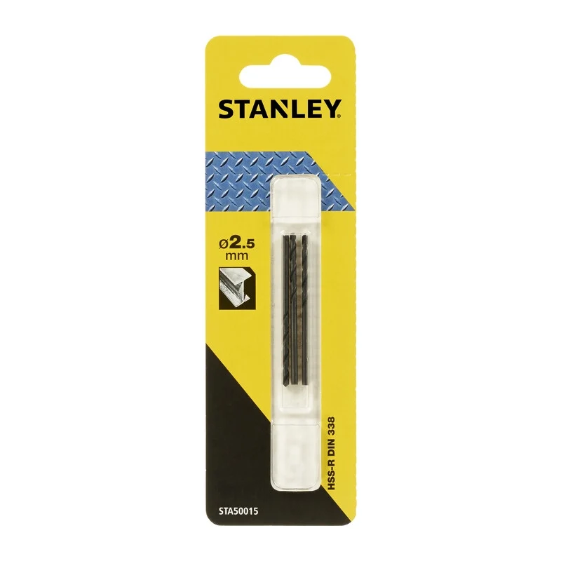 Piranha Stanley STA50015 X50015 Punta HSS 2,5 mm